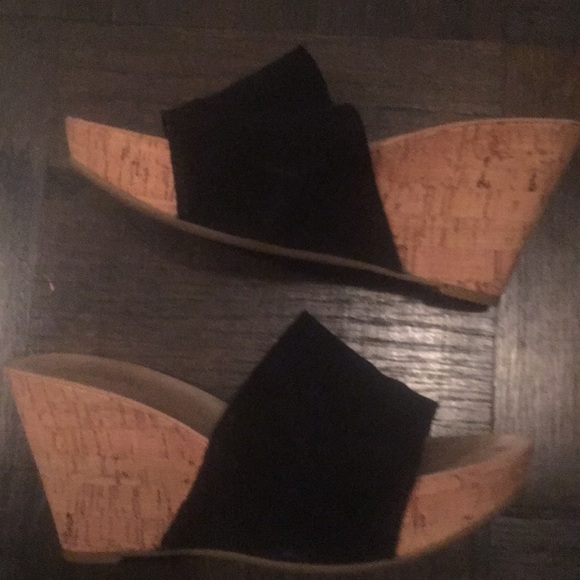 Nine West platform suede sandals size 6 1/2 - Picture 4 of 7